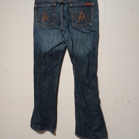 7 for all mankind ladies jeans. Vintage. A pocket boot cut. Size 29 waist - Picture 5 of 13